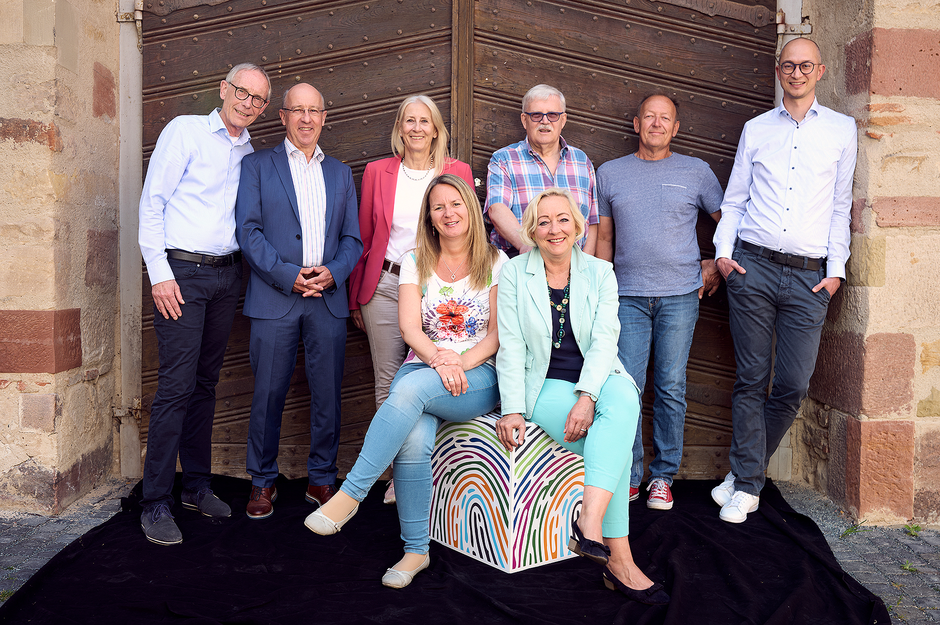 von links: M. Stahl, H.-J. Reibold, A. Falk, S. Helfert, Dr. H. Müller, S. van de Ree, M. Jobst, J. Saur | Foto: J. Kaiser